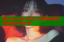 糖心vlog小包子改名了吗揭秘最新动态和精彩内容分享