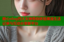 糖心vlog四大女神带你体验潮流生活记录与互动分享新平台