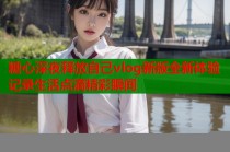 糖心深夜释放自己vlog新版全新体验记录生活点滴精彩瞬间