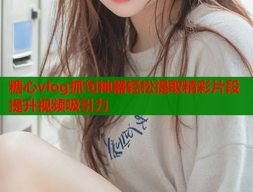 糖心vlog抓句神器轻松提取精彩片段提升视频吸引力  第1张